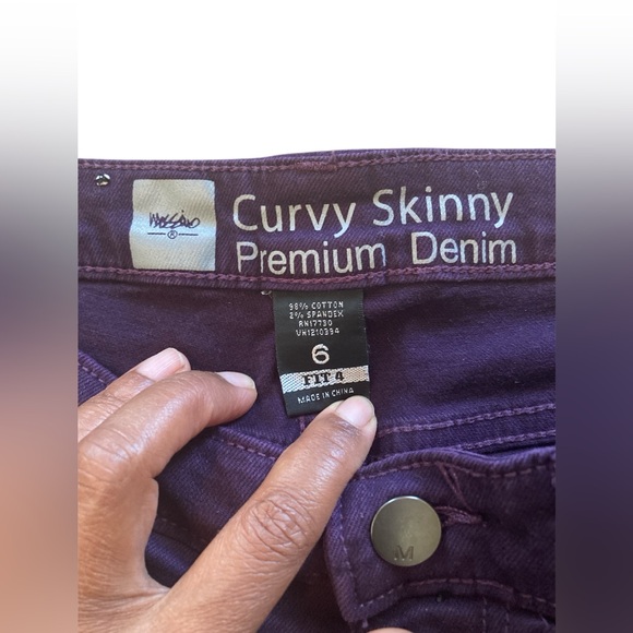 Mossimo Curvy Skinny Premium Denim Jeans. Size 6. - Picture 5 of 10